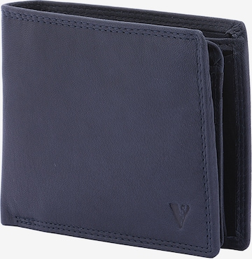 Sergio Valentini Wallet in Blue: front
