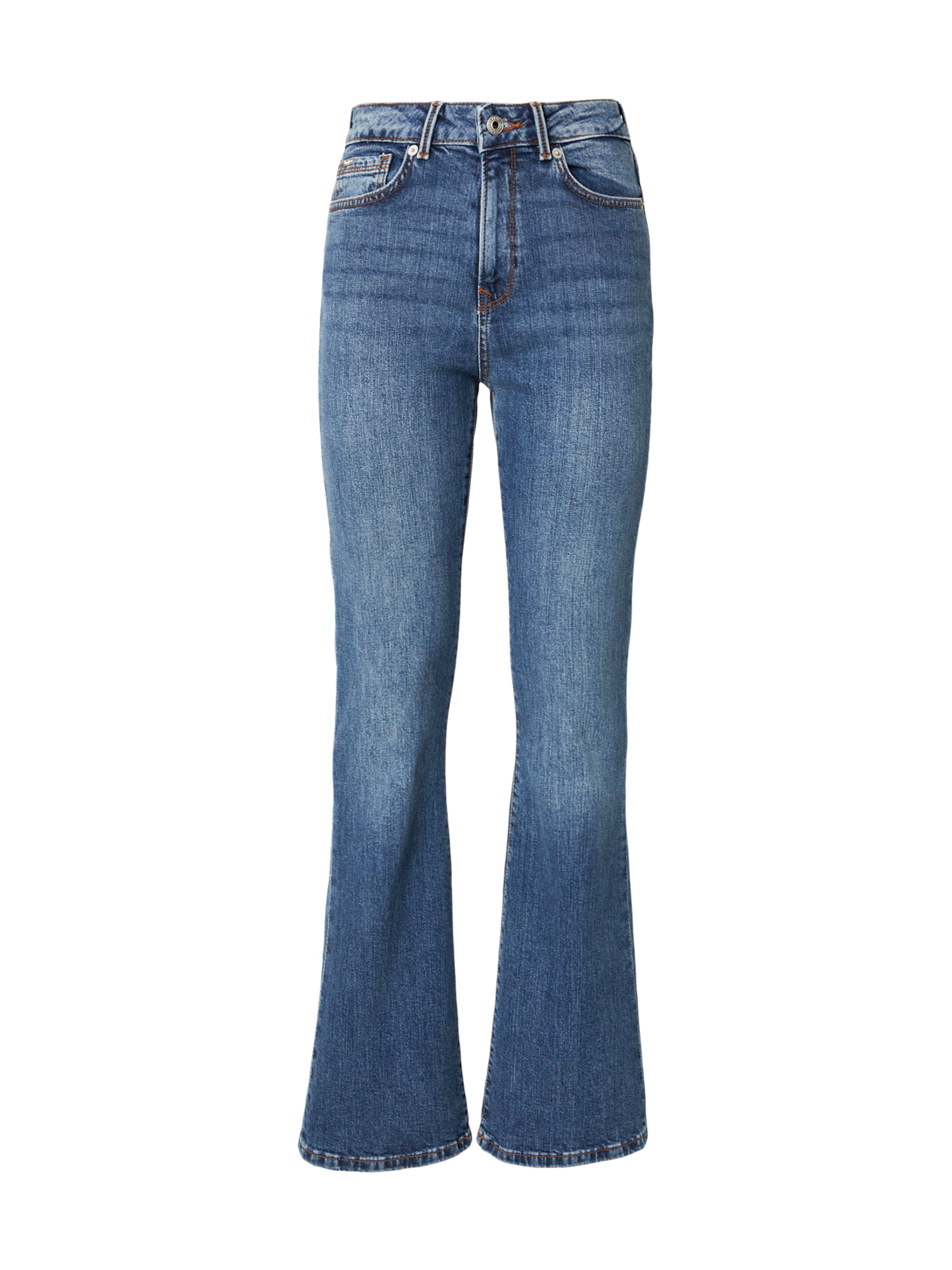 Pepe Jeans Flared Jeans 'DION' in Blauw: voorkant