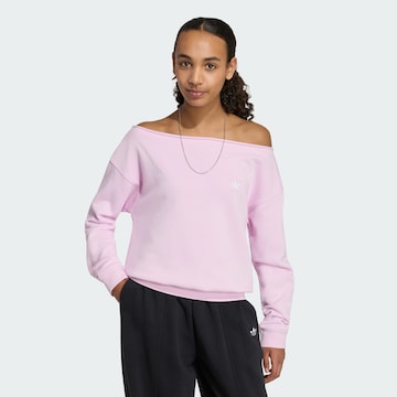 Sweat-shirt ADIDAS ORIGINALS en rose : devant