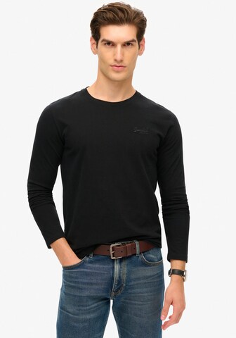 T-Shirt 'Essential' Superdry en noir : devant