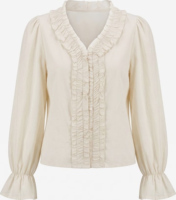 usha BLACK LABEL - Blusa en beige: frente