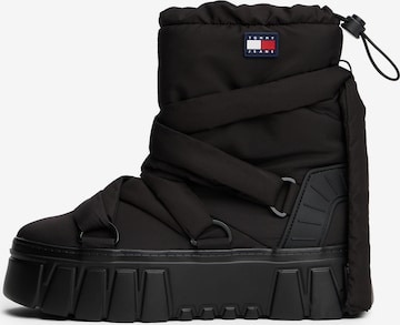 Tommy Jeans - Botas de nieve en negro: frente