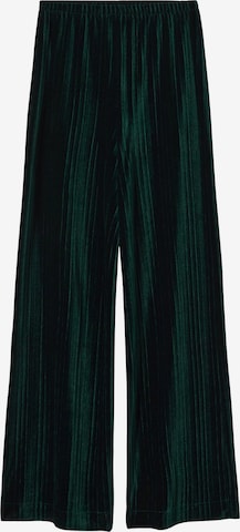 Wide Leg Pantalon 'XGOGO' MANGO en vert : devant