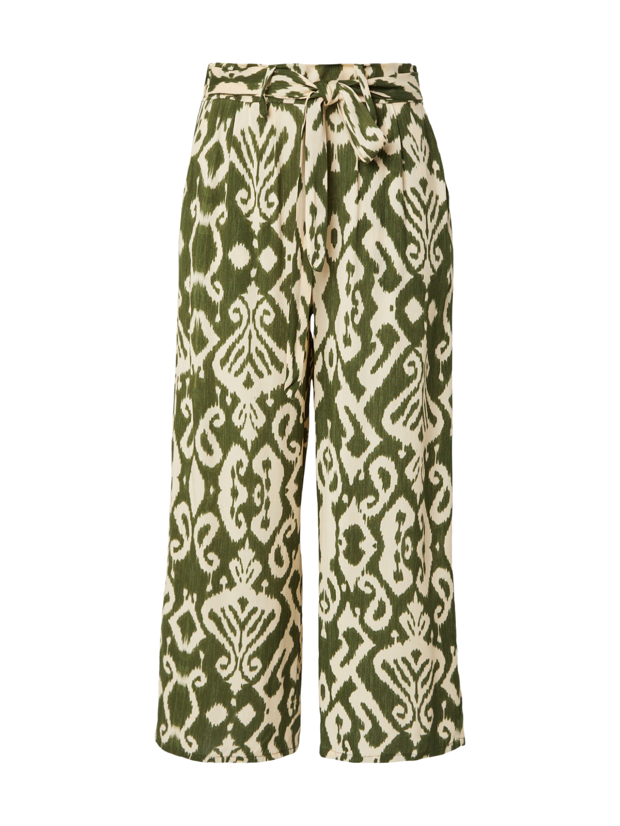 Pantaloni cutați 'Ci44ra' de la Hailys pe verde: față