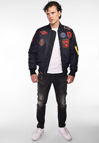 TOP GUN Between-season jacket in Blue