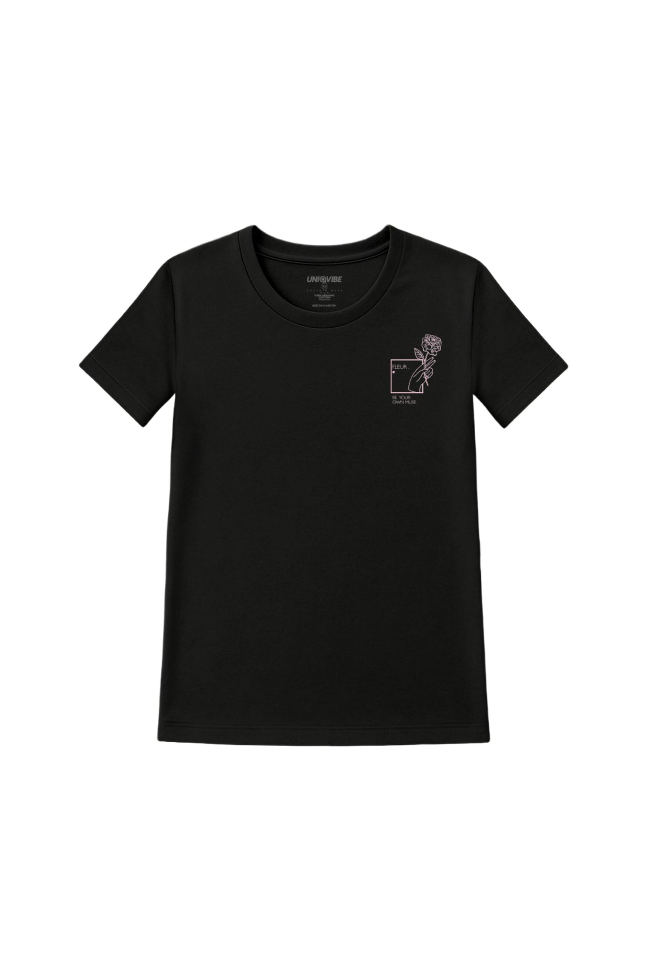 UNIQVIBE Shirt in Black: front