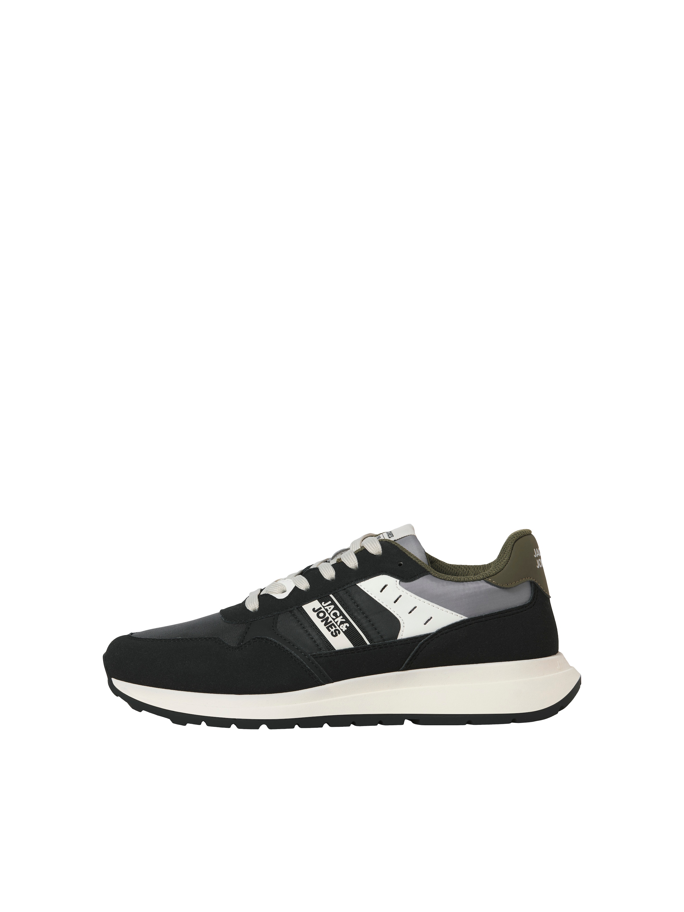 Baskets basses 'JFWOSWALD' JACK & JONES en noir : devant