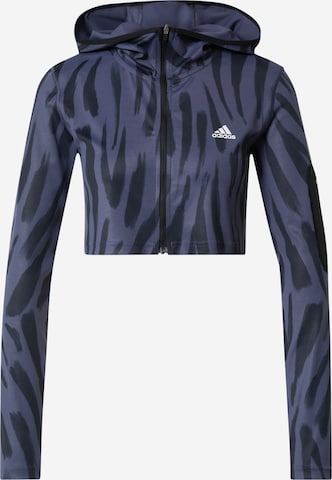 ADIDAS SPORTSWEAR Μπουφάν άσκησης σε μπλε: μπροστά