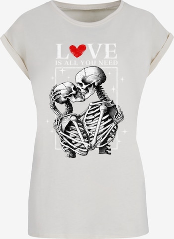 F4NT4STIC T-Shirt 'Love is all you need' in Beige: Vorderseite