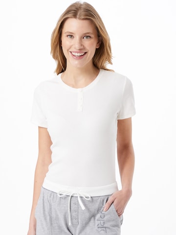 ESPRIT Pajama Shirt in White: front