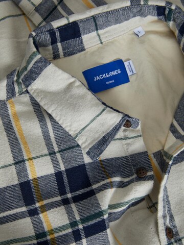 JACK & JONES Regular fit Button Up Shirt 'Owen' in Beige