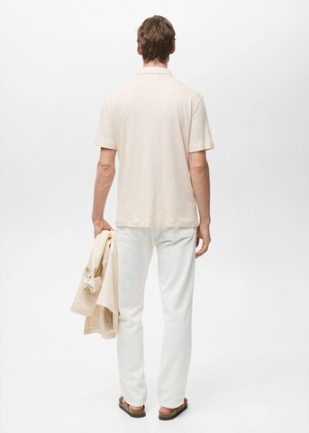 MANGO MAN Regular fit Button Up Shirt in White