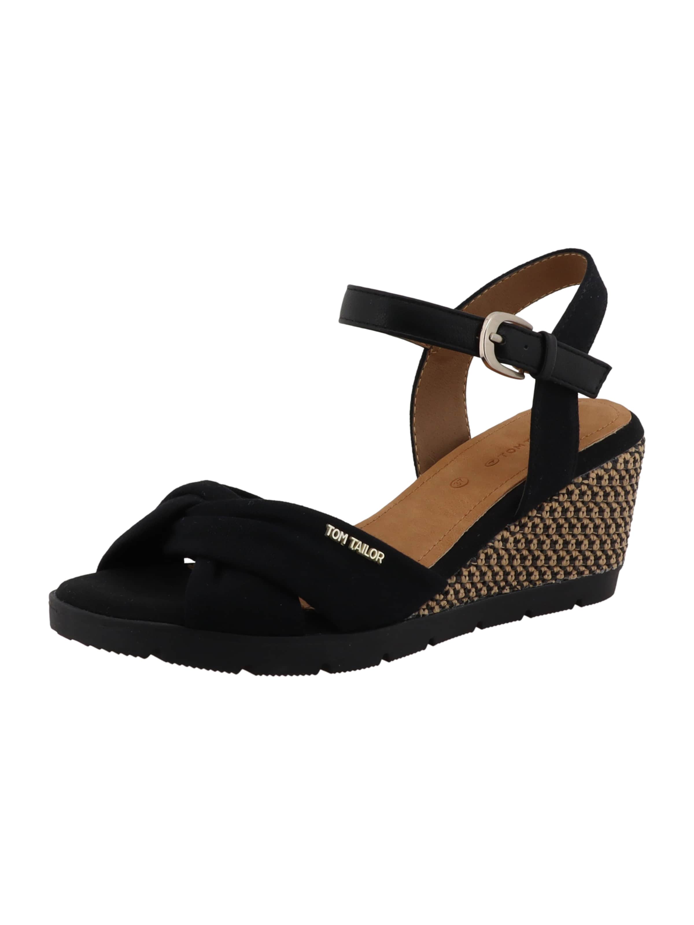 TOM TAILOR Szandálok - fekete: elől