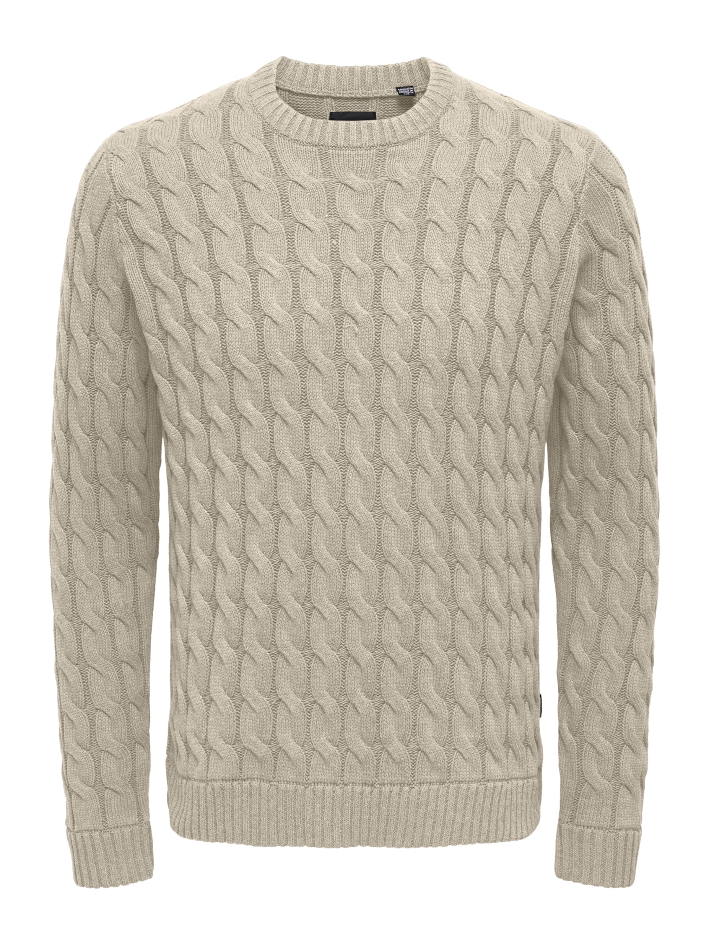 Pull-over 'ONSKICKER' Only & Sons en beige : devant