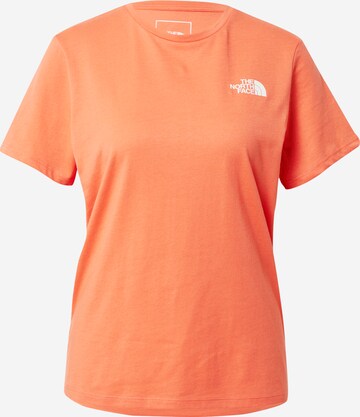 THE NORTH FACE Functioneel shirt 'FOUNDATION' in Oranje: voorkant