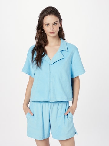 Urban Classics Blouse in Blue: front