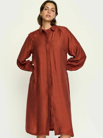 Soft Rebels Kleid  ' Jessa ' in Rot: Vorderseite