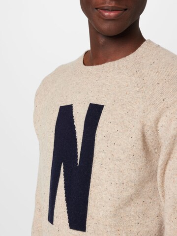 NORSE PROJECTS Pullover 'Fridolf N Donegal' in Beige