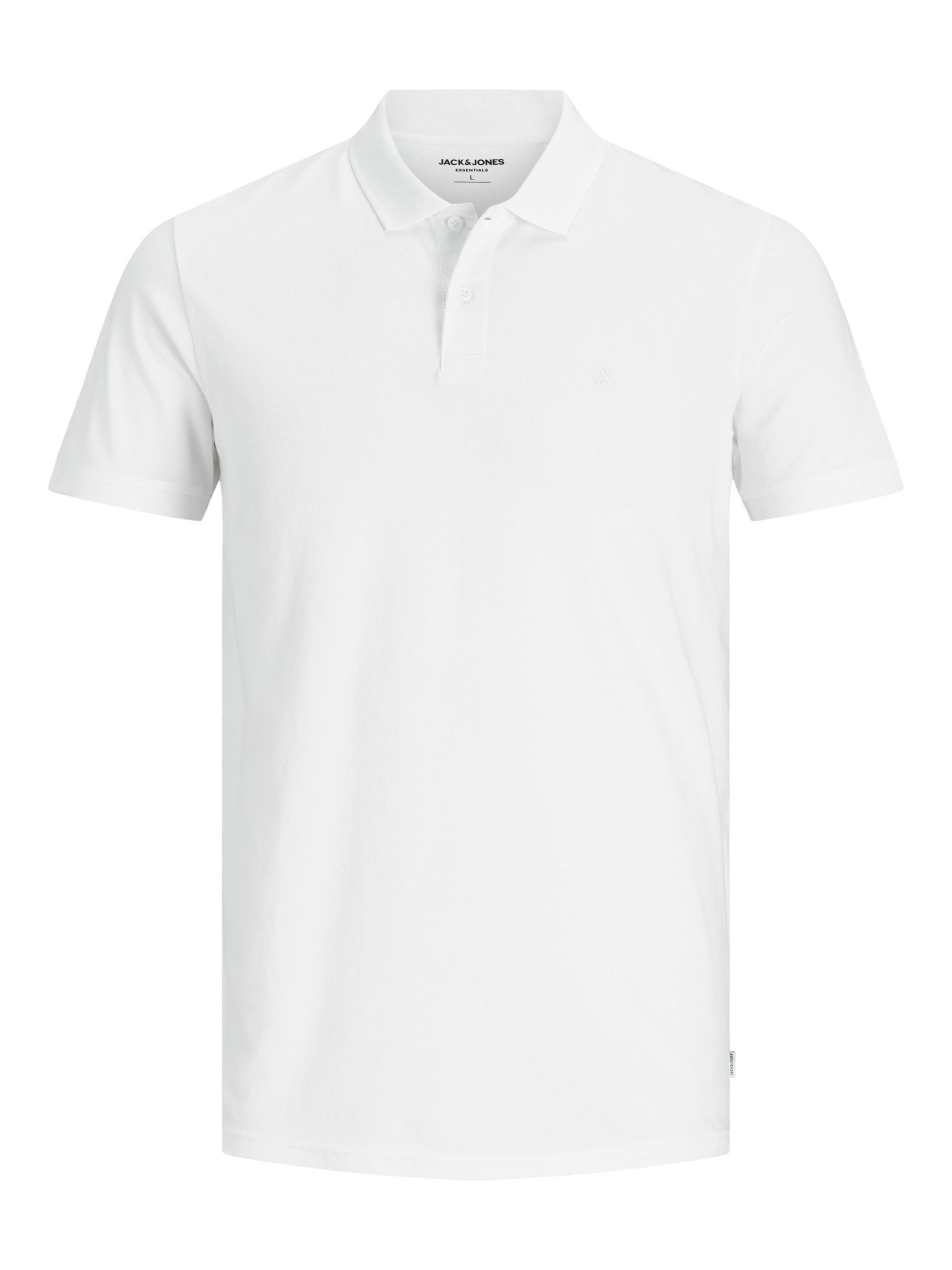 T-Shirt 'JJEBasic' JACK & JONES en blanc : devant