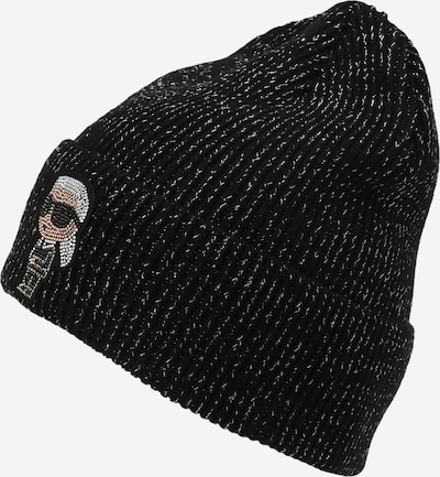 Karl Lagerfeld Bonnet en beige / noir / blanc, Vue avec produit