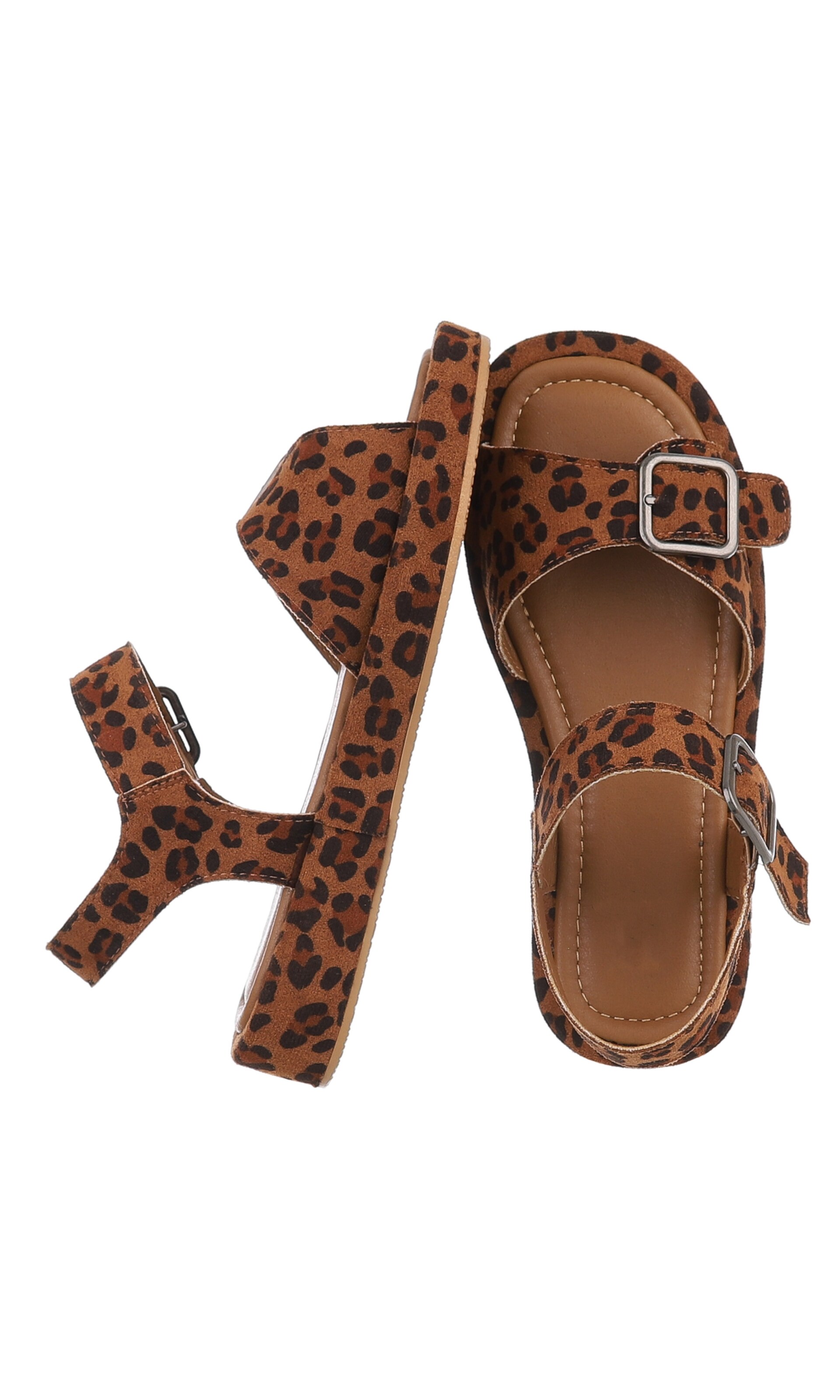 Ital-Design Strap Sandals in Brown