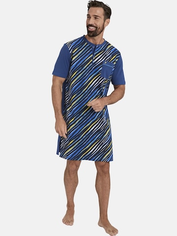 Jan Vanderstorm Long Pajamas ' Colben ' in Blue: front