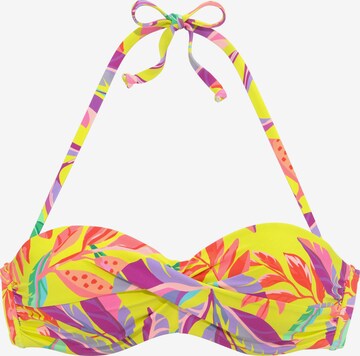 s.Oliver Bandeau Bikini Top in Mixed colors: front