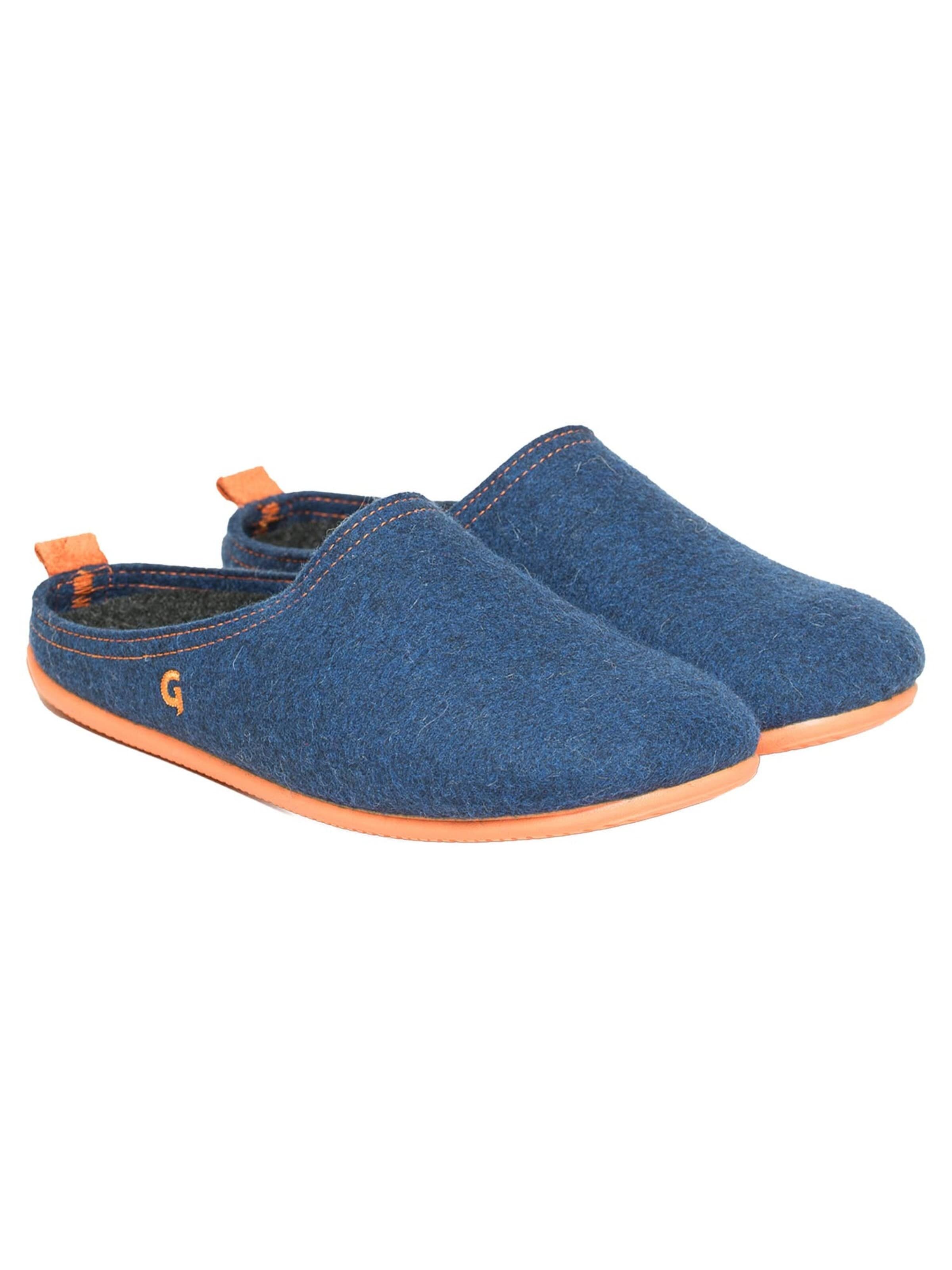 Gottstein Mules 'Wool Slide-In' in Blue: front