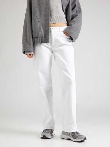Abercrombie & Fitch Loosefit Jeans in Weiß: Vorderseite