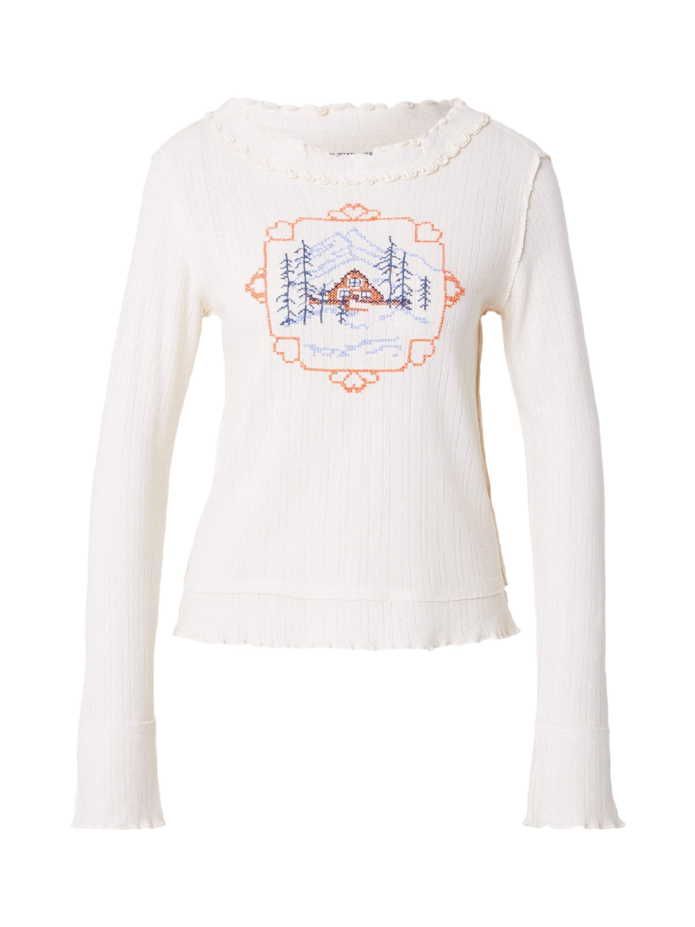 Maglietta 'THROUGH THE WOODS' di Free People in bianco: frontale