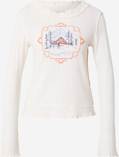 Free People Majica 'THROUGH THE WOODS' u plava / morsko plava / narančasta / bijela, Pregled proizvoda