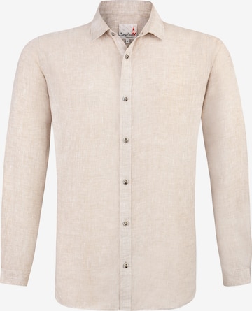 STOCKERPOINT Comfort fit Traditional Button Up Shirt 'Moses' in Beige: front