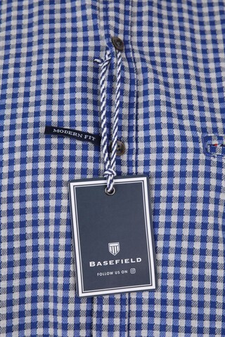 BASEFIELD Button Up Shirt in M in Blue