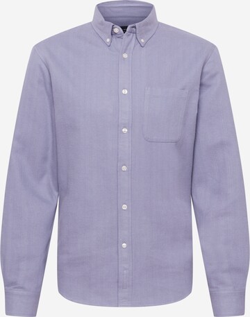 Club Monaco Regular fit Button Up Shirt in Purple: front