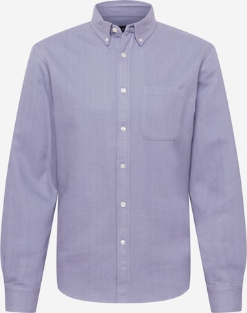 Club Monaco Button Up Shirt in Purple: front