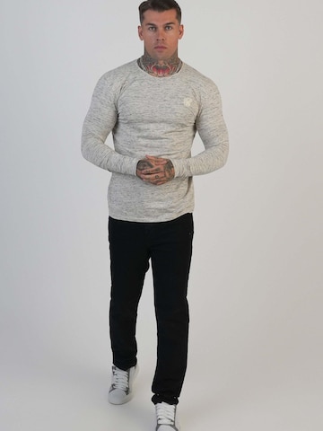 Maglietta 'Marl' di SikSilk in grigio