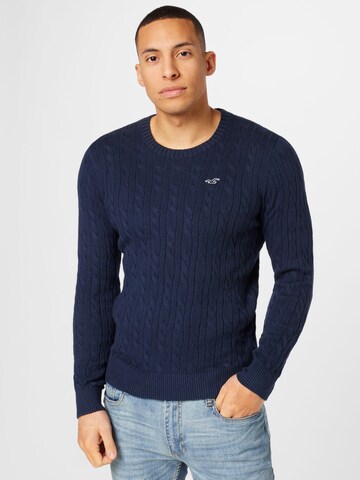 HOLLISTER - Jersey en azul: frente