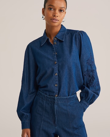 WE Fashion Halenka – modrá: přední strana