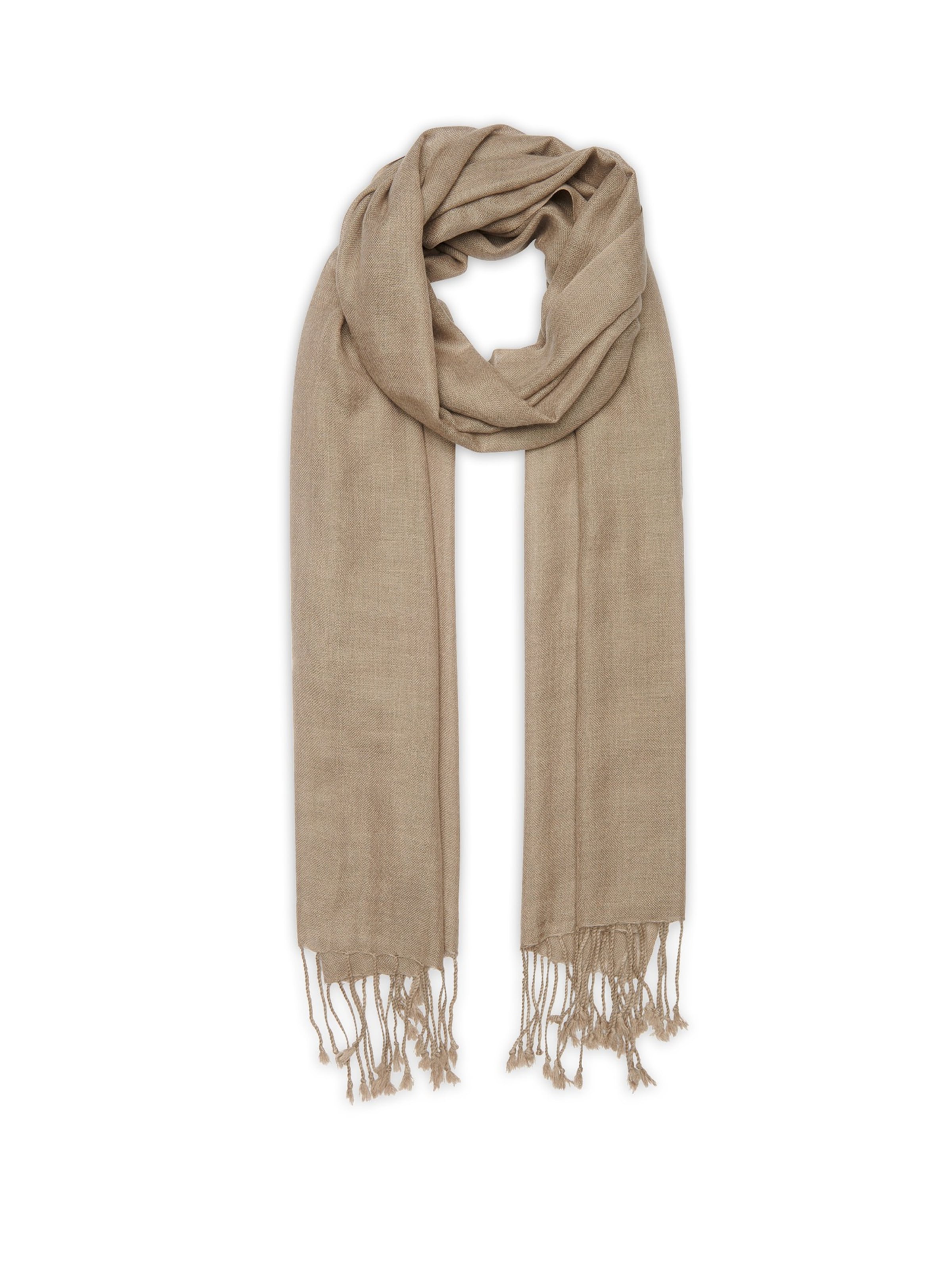 Noolur Sjal 'GLEBA' i beige: forside