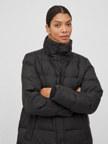 VILA Winter Coat 'Camisa' in Black