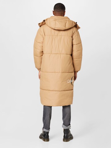 Calvin Klein Jeans Winter Coat in Beige