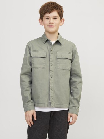 Jack & Jones Junior Regular fit Button Up Shirt 'EON' in Green: front