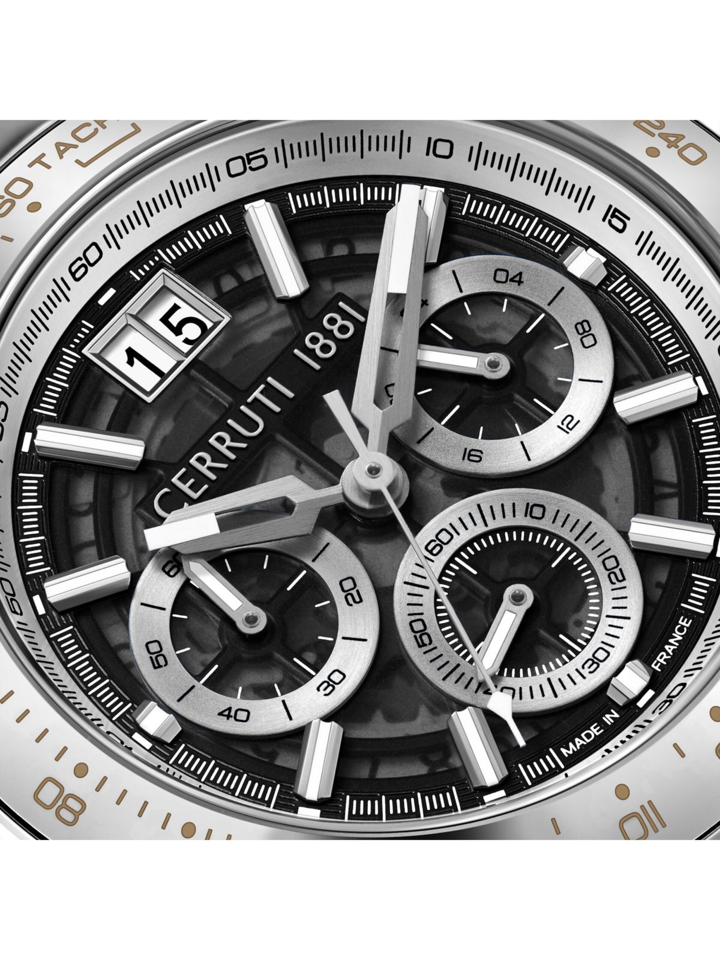 Montre à affichage analogique 'Filiano' CERRUTI 1881 en argent