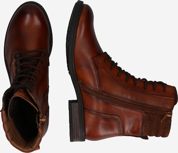 bugatti Lace-Up Ankle Boots in Brown