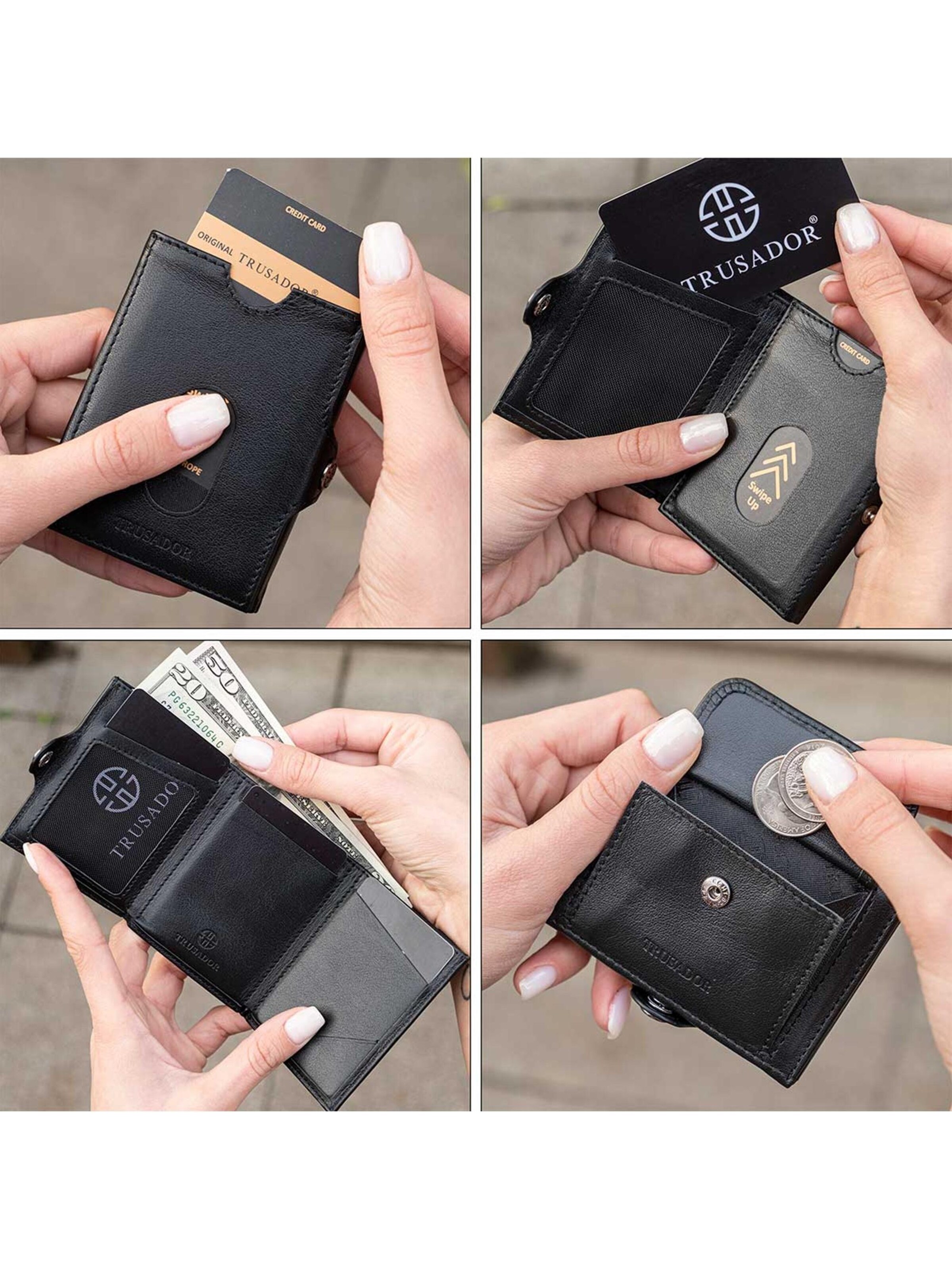 Trusador Wallet 'Valencia' in Black