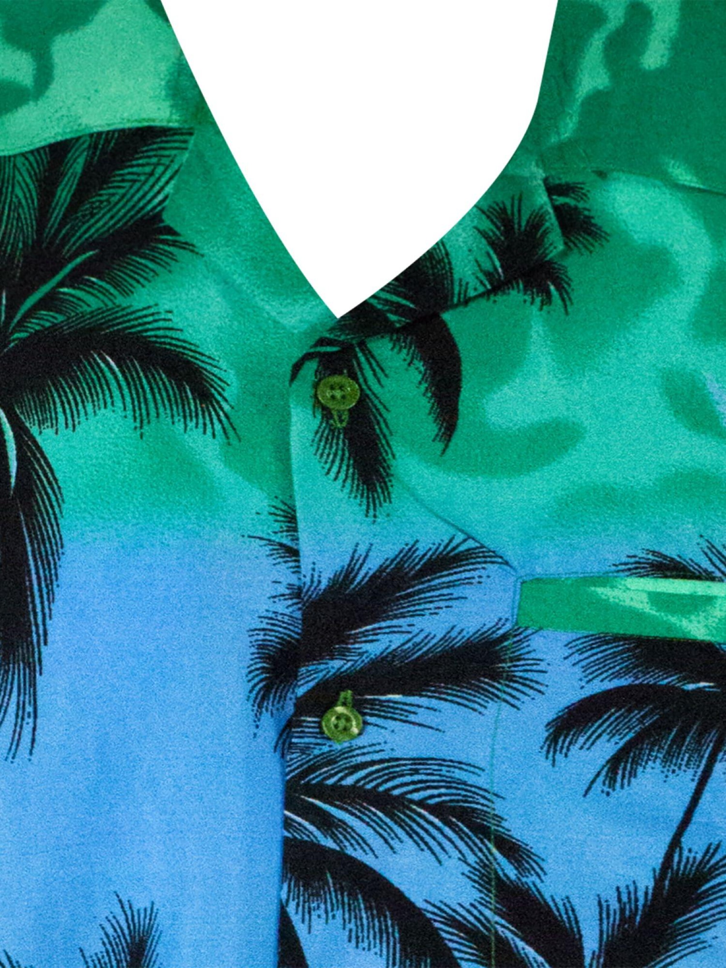 King Kameha Shirt 'Beach Eclectic'‌‌‌‌‌‌‌ in Grün