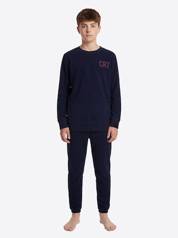 CR7 - Cristiano Ronaldo - Pijama ' Boys BASIC Long ' en azul: frente
