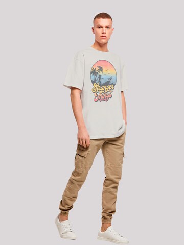 T-Shirt 'Stranger Things LA Netflix TV Series' F4NT4STIC en gris