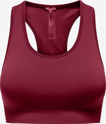 Soutien-gorge de sport 'ONPDaisy' ONLY PLAY en rouge : devant