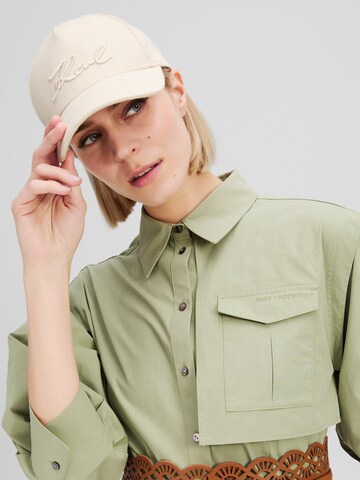 Karl Lagerfeld - Gorra en beige: frente